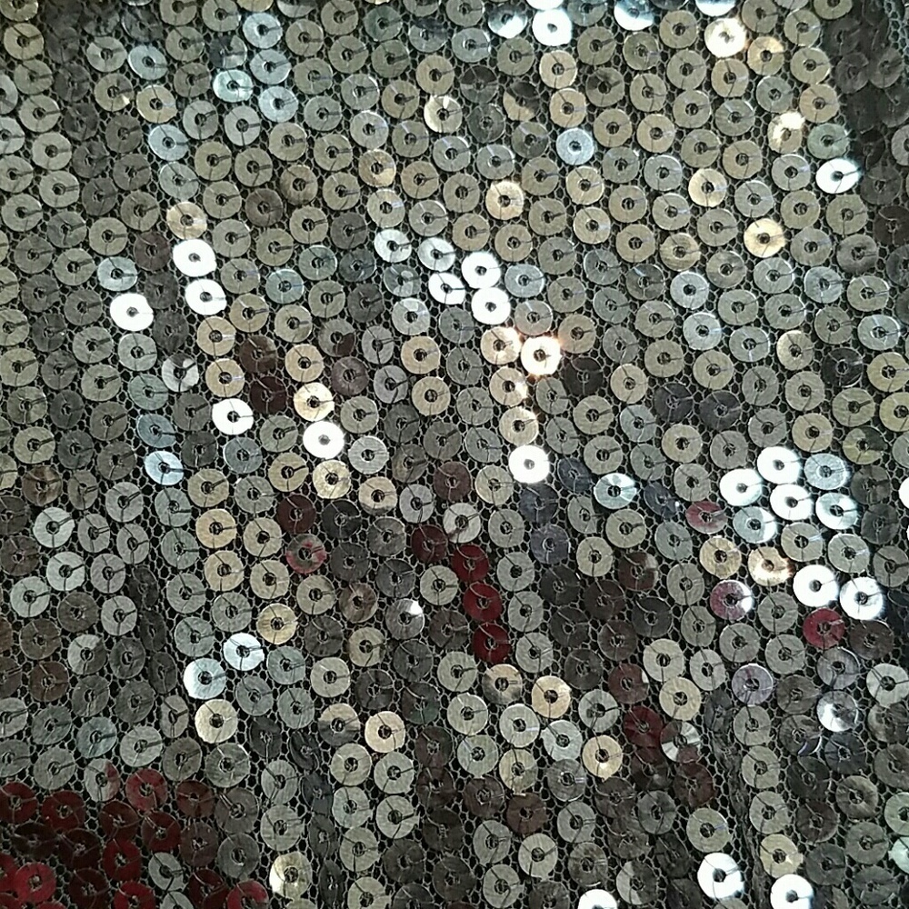 NWOT blue sequin sleeveless dress Made in USA  S - Picture 4 of 4